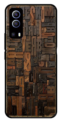 Alphabets Metal Mobile Case for Vivo Y72 5G