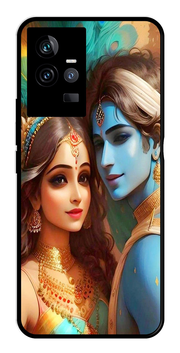 Lord Radha Krishna Metal Mobile Case for IQOO 11 5G   (Design No -01)