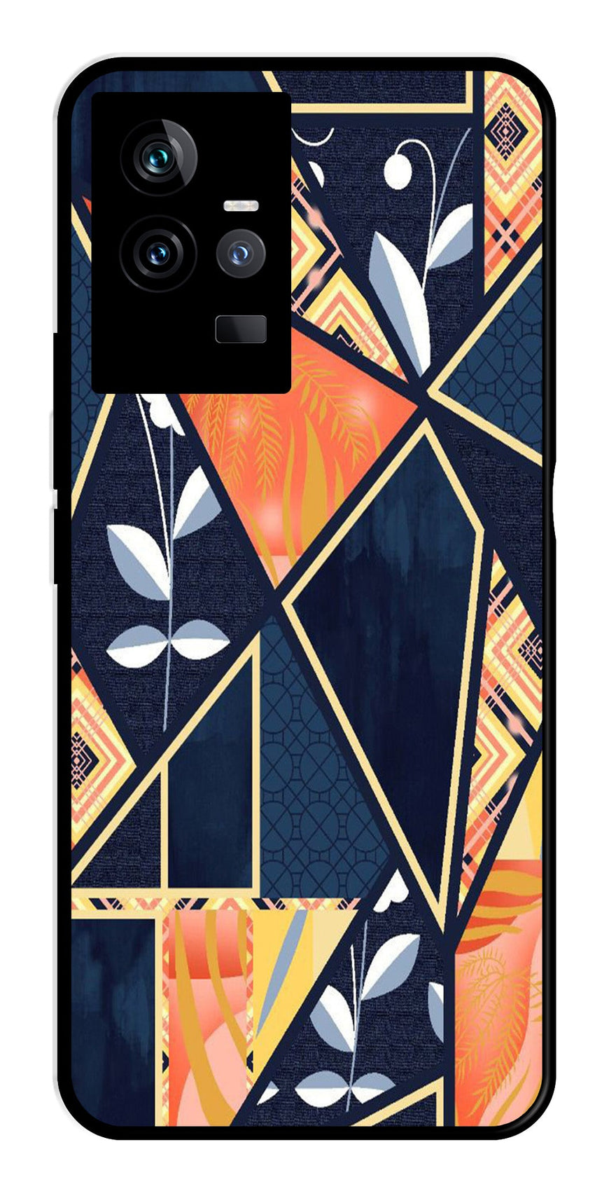 Marble Design Metal Mobile Case for IQOO 11 5G   (Design No -07)