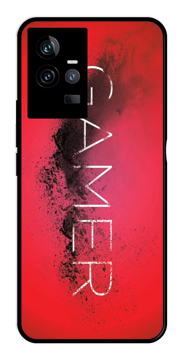 Gamer Pattern Metal Mobile Case for IQOO 11 5G   (Design No -41)