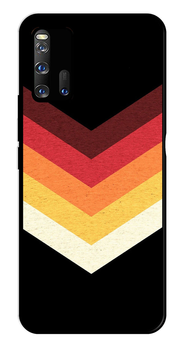 MultiColor Arrow Metal Mobile Case for iQOO 3 5G   (Design No -04)