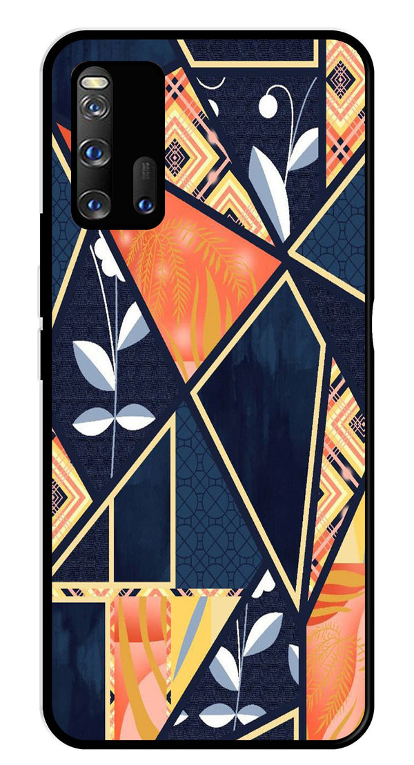 Marble Design Metal Mobile Case for iQOO 3 5G   (Design No -07)