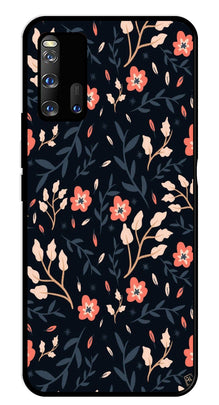 Floral Pattern Metal Mobile Case for iQOO 3 5G