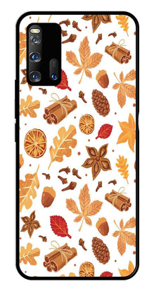 Autumn Leaf Metal Mobile Case for iQOO 3 5G