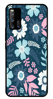 Flower Leaves Design Metal Mobile Case for iQOO 3 5G