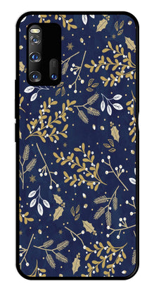 Floral Pattern  Metal Mobile Case for iQOO 3 5G