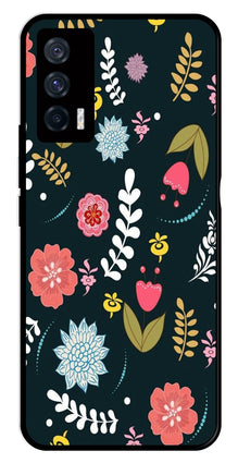 Floral Pattern2 Metal Mobile Case for iQOO 7 5G