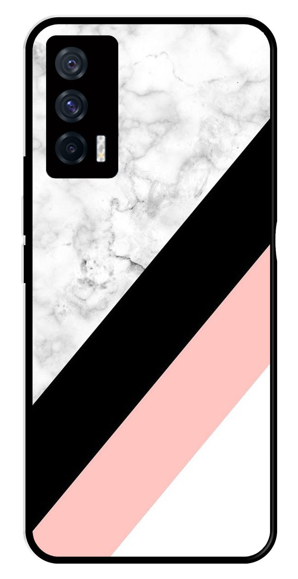 Marble Design Metal Mobile Case for iQOO 7 5G   (Design No -24)