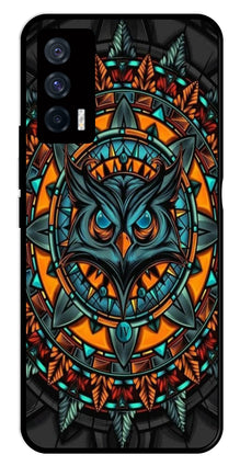 Owl Pattern Metal Mobile Case for iQOO 7 5G