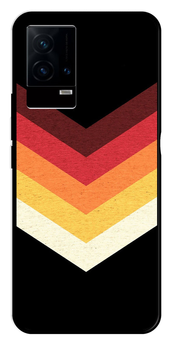 MultiColor Arrow Metal Mobile Case for iQOO 9 5G   (Design No -04)