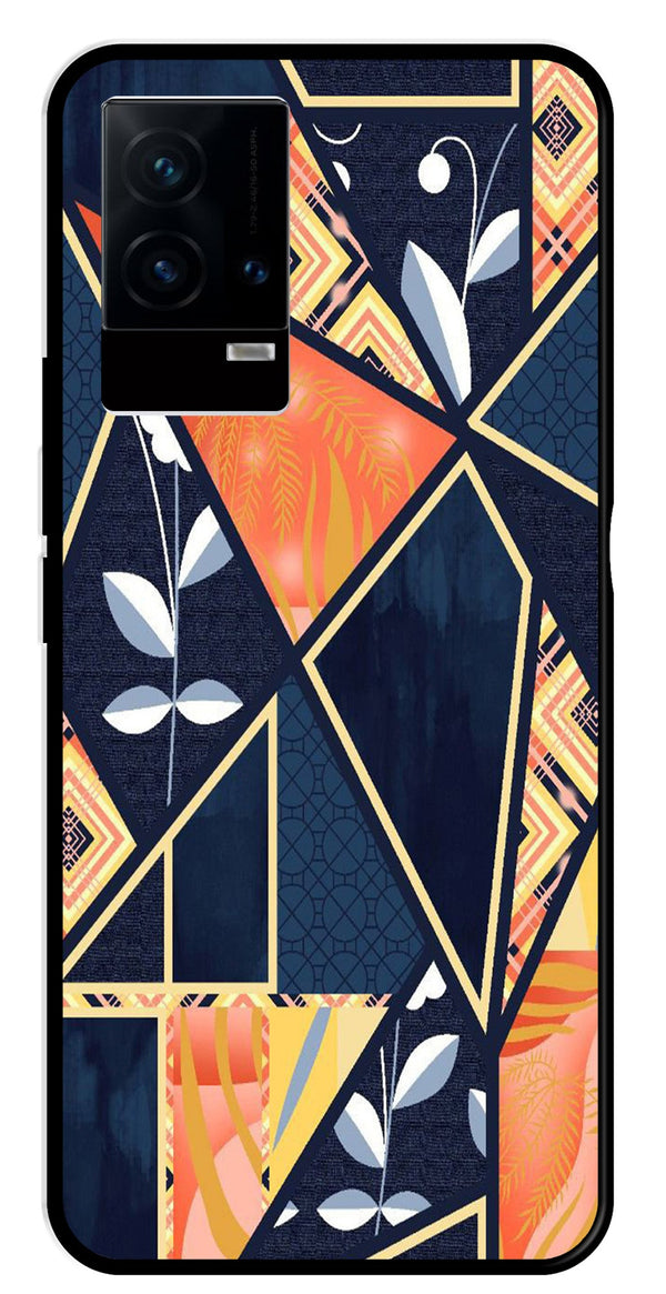 Marble Design Metal Mobile Case for iQOO 9 5G   (Design No -07)