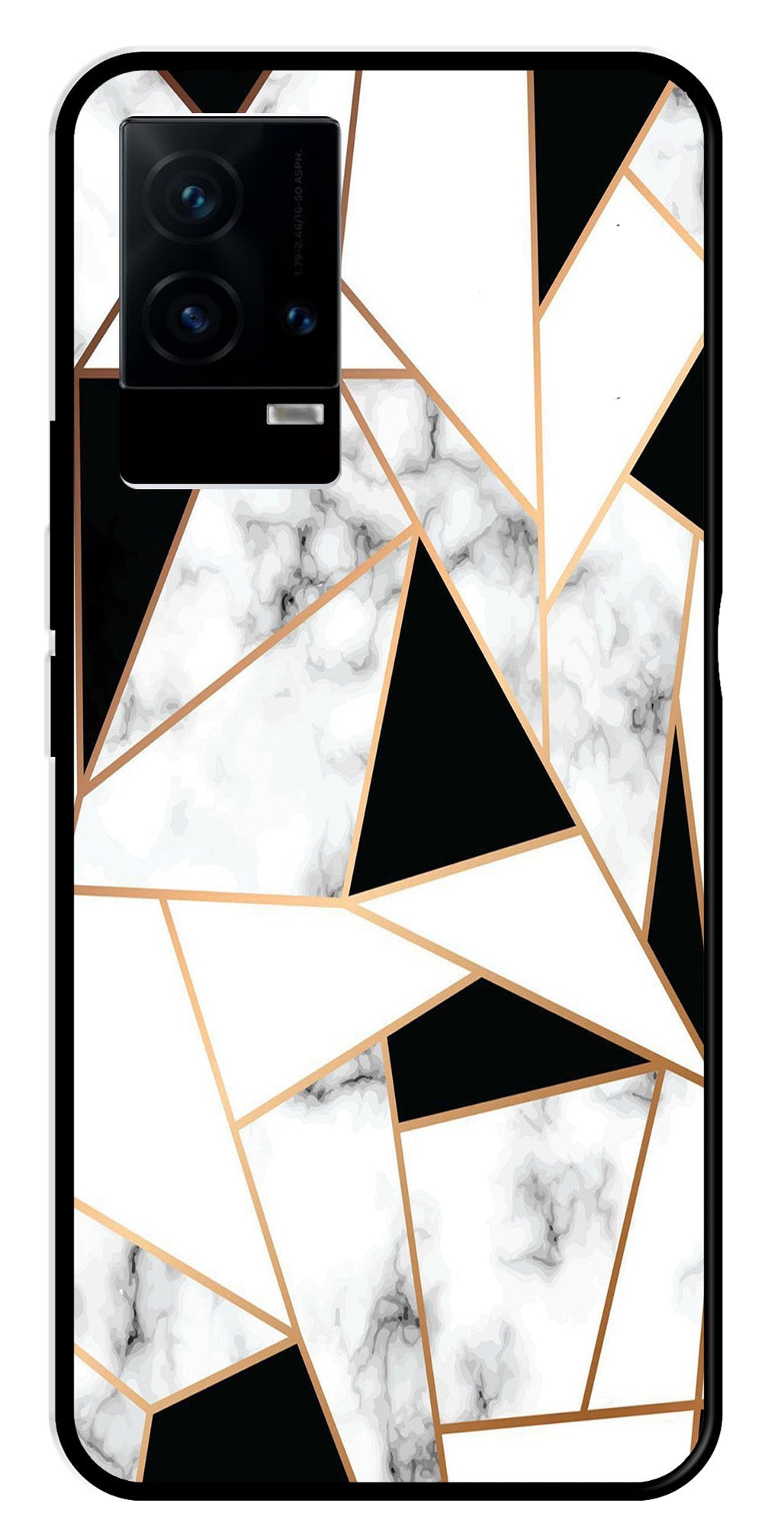 Marble Design2 Metal Mobile Case for iQOO 9 5G   (Design No -08)