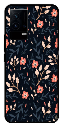 Floral Pattern Metal Mobile Case for iQOO 9 5G