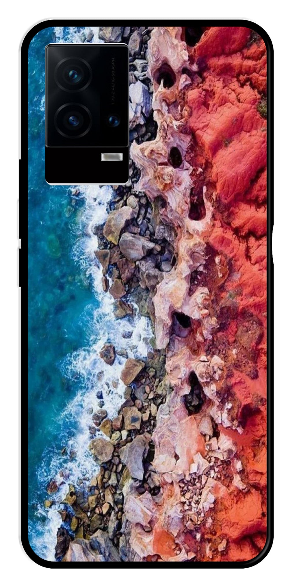 Sea Shore Metal Mobile Case for iQOO 9 5G   (Design No -18)