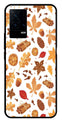 Autumn Leaf Metal Mobile Case for iQOO 9 5G   (Design No -19)