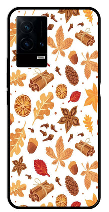 Autumn Leaf Metal Mobile Case for iQOO 9 5G