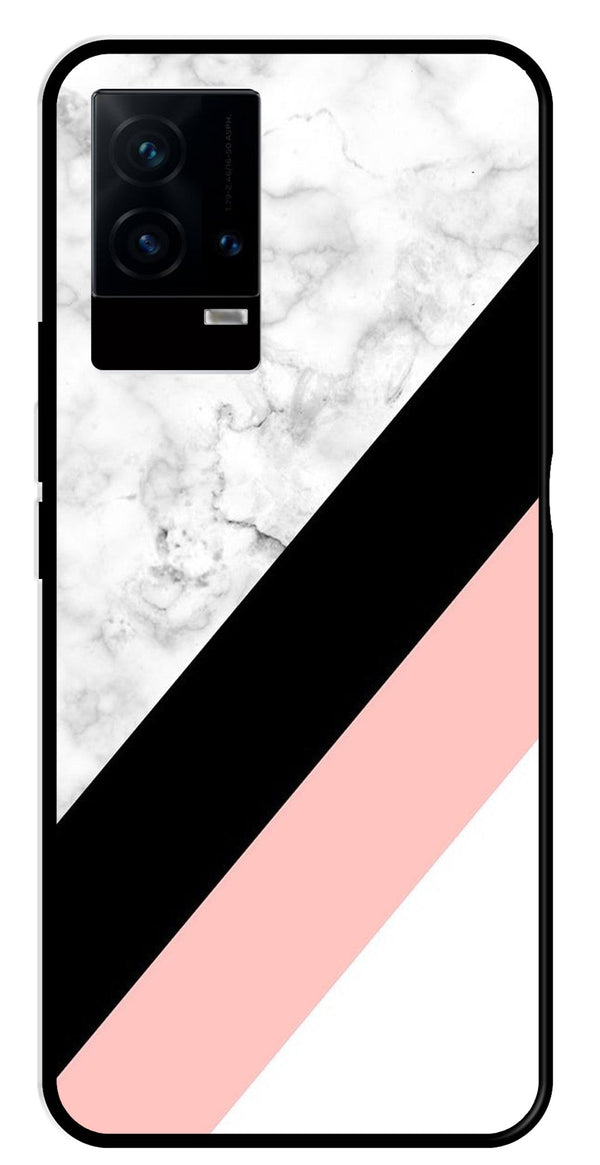 Marble Design Metal Mobile Case for iQOO 9 5G   (Design No -24)