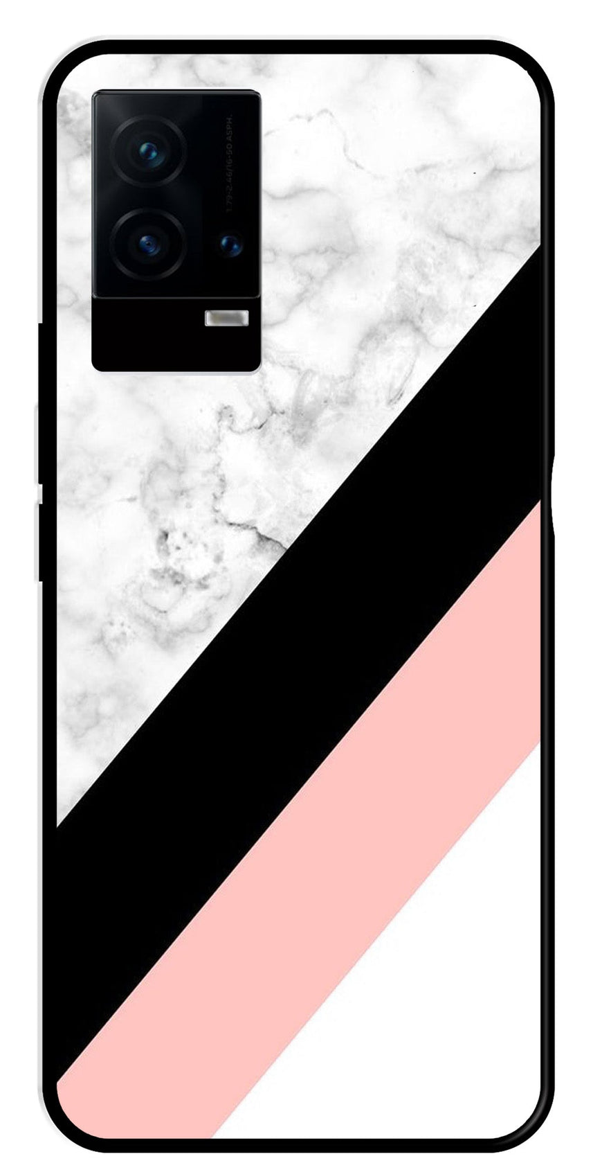 Marble Design Metal Mobile Case for iQOO 9 5G   (Design No -24)