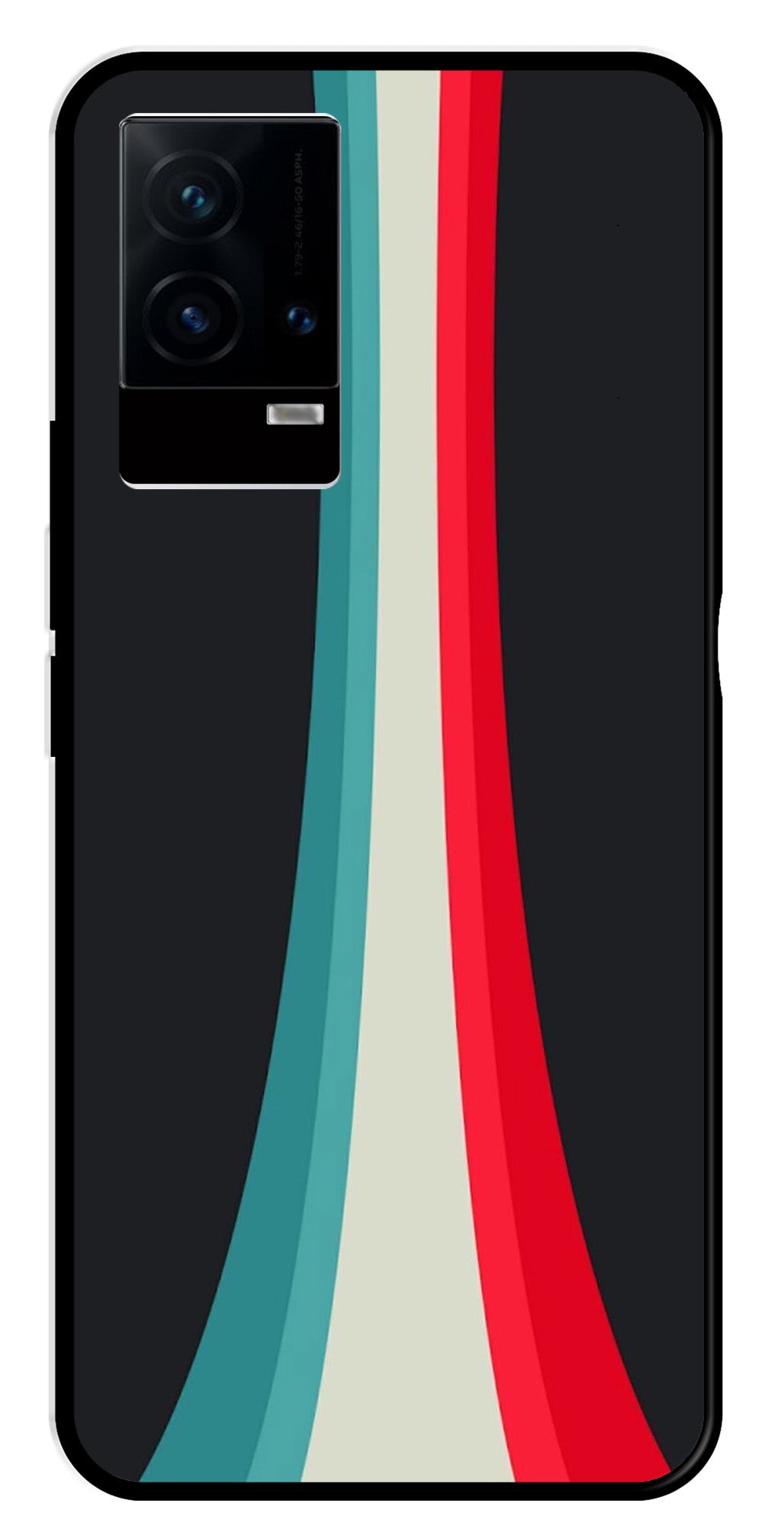 Modern Art Colorful Metal Mobile Case for iQOO 9 5G   (Design No -48)