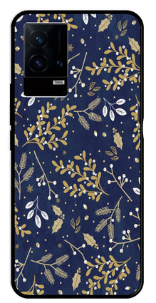 Floral Pattern  Metal Mobile Case for iQOO 9 5G