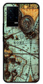Map Design Metal Mobile Case for iQOO 9 5G   (Design No -54)