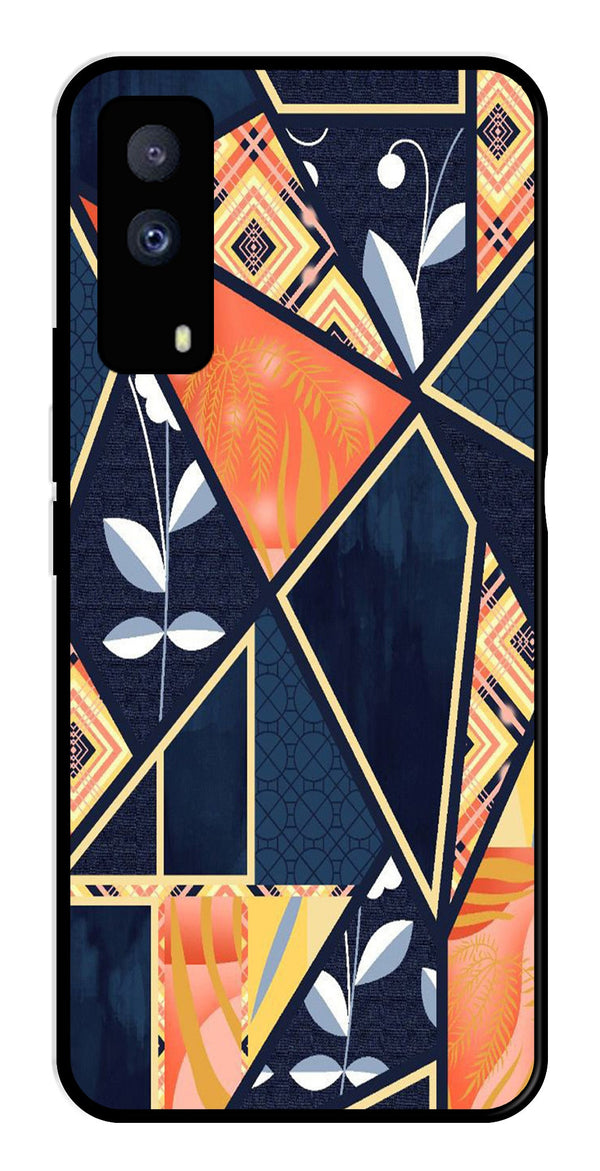 Marble Design Metal Mobile Case for iQOO Z5X 5G   (Design No -07)