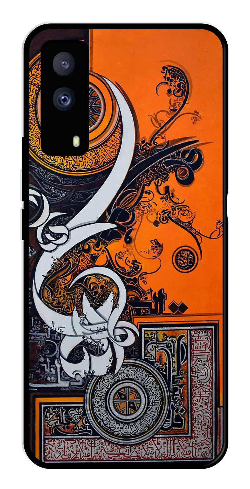 Qalander Art Metal Mobile Case for iQOO Z5X 5G   (Design No -16)