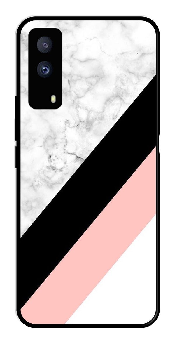 Marble Design Metal Mobile Case for iQOO Z5X 5G   (Design No -24)