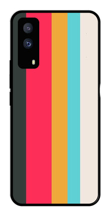 Muted Rainbow Metal Mobile Case for iQOO Z5X 5G