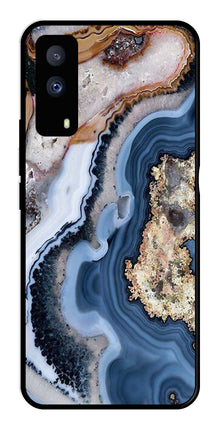 Marble Design Metal Mobile Case for iQOO Z5X 5G