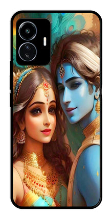 Lord Radha Krishna Metal Mobile Case for iQOO Z6 Lite