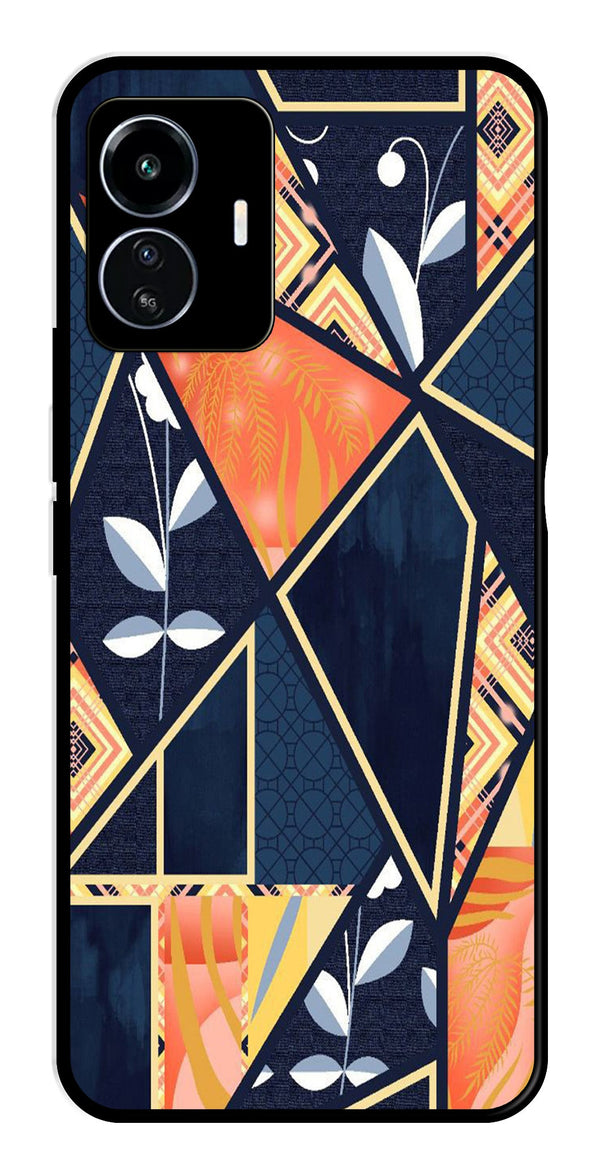 Marble Design Metal Mobile Case for iQOO Z6 Lite   (Design No -07)