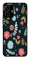 Floral Pattern2 Metal Mobile Case for iQOO Z6 Lite   (Design No -12)