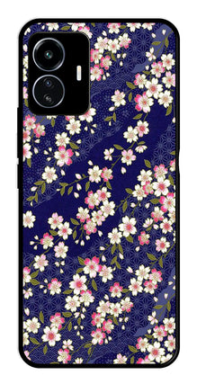 Flower Design Metal Mobile Case for iQOO Z6 Lite