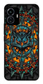 Owl Pattern Metal Mobile Case for iQOO Z6 Lite   (Design No -42)