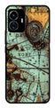 Map Design Metal Mobile Case for iQOO Z6 Lite   (Design No -54)