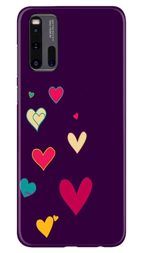 Purple Background Case for Vivo iQ00 3  (Design - 107)