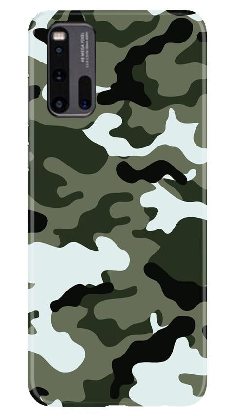 Army Camouflage Case for Vivo iQ00 3  (Design - 108)