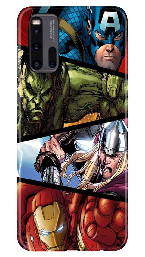 Avengers Superhero Case for Vivo iQ00 3  (Design - 124)