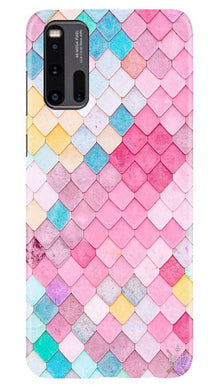 Pink Pattern Mobile Back Case for Vivo iQ00 3 (Design - 215)