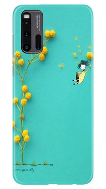 Flowers Girl Mobile Back Case for Vivo iQ00 3 (Design - 216)