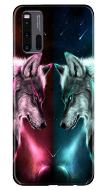 Wolf fight Mobile Back Case for Vivo iQ00 3 (Design - 221)