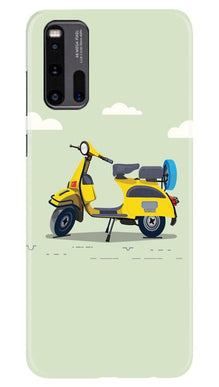 Vintage Scooter Mobile Back Case for Vivo iQ00 3 (Design - 260)