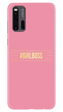Girl Boss Pink Mobile Back Case for Vivo iQ00 3 (Design - 263)