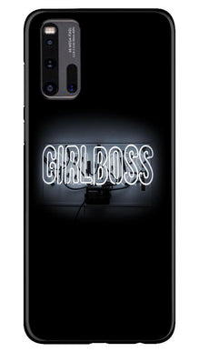 Girl Boss Black Mobile Back Case for Vivo iQ00 3 (Design - 268)