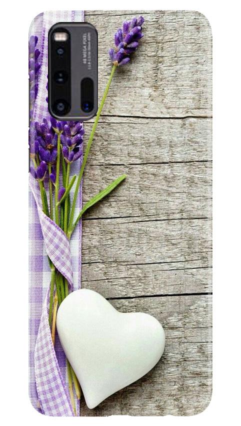 White Heart Case for Vivo iQ00 3 (Design No. 298)