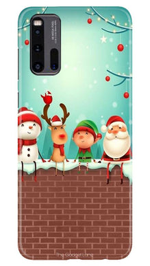 Santa Claus Mobile Back Case for Vivo iQ00 3 (Design - 334)