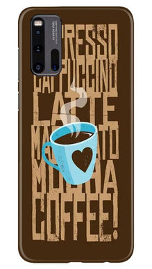 Love Coffee Mobile Back Case for Vivo iQ00 3 (Design - 351)