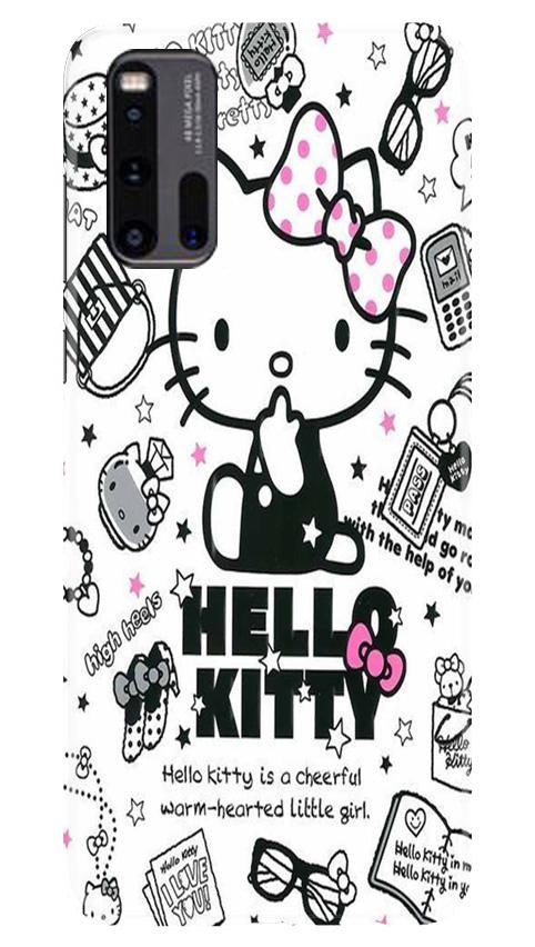 Hello Kitty Mobile Back Case for Vivo iQ00 3 (Design - 361)