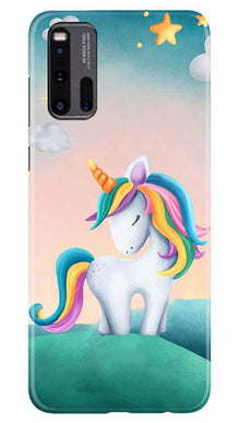 Unicorn Mobile Back Case for Vivo iQ00 3 (Design - 366)
